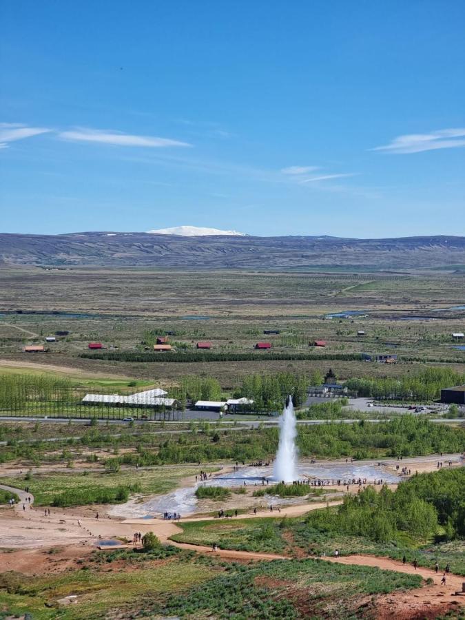 Golden Circle Cabin, Hot Tub Villa Geysir Exterior photo